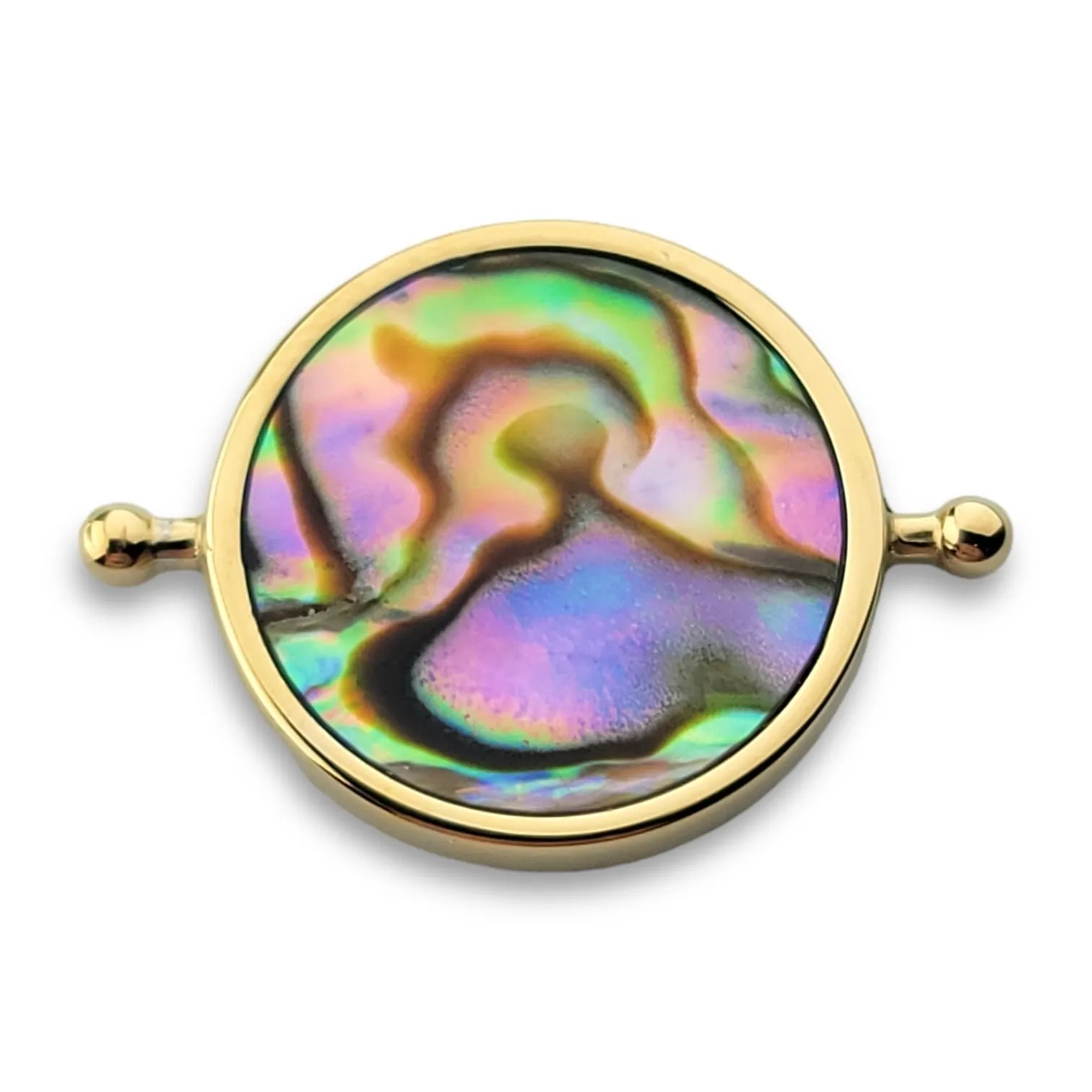 Abalone Shell Round Crystal Element