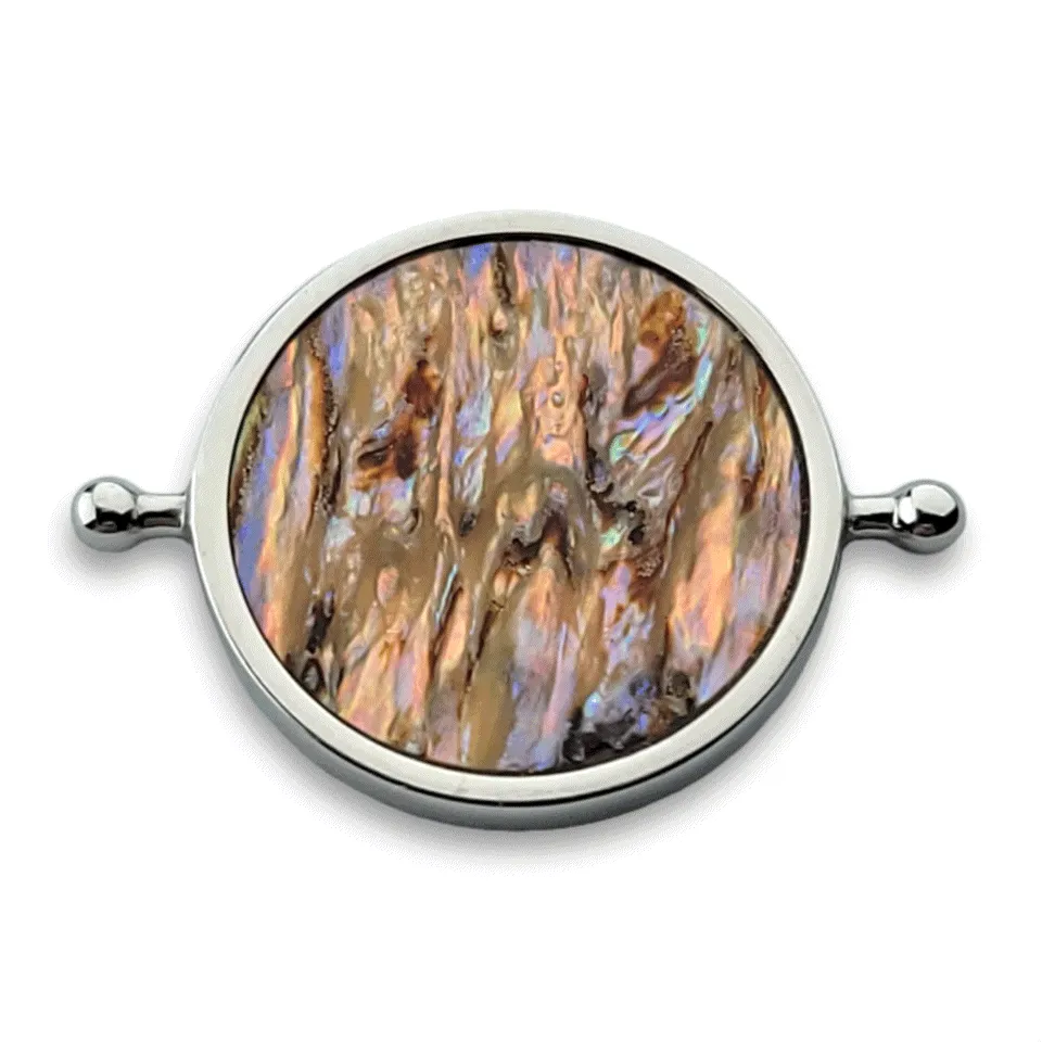 Abalone Shell Round Crystal Element