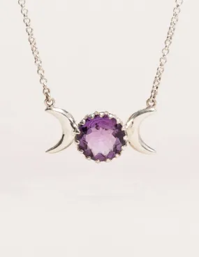 Amethyst Mystic Moon Necklace