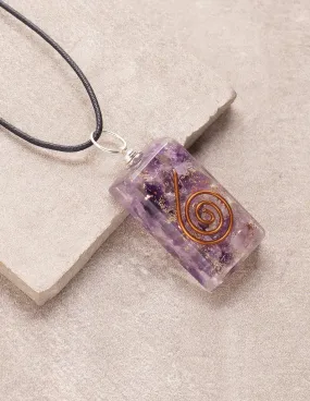 Amethyst Orgone Pendant Necklace