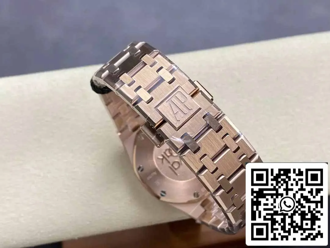 Audemars Piguet 67651 Quartz 33mm 1:1 Best Edition ZF Factory White Dial Rose Gold Diamond