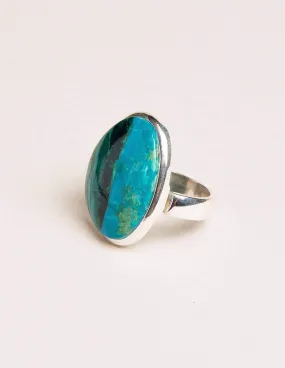 Azurite Malachite Gemstone Ring