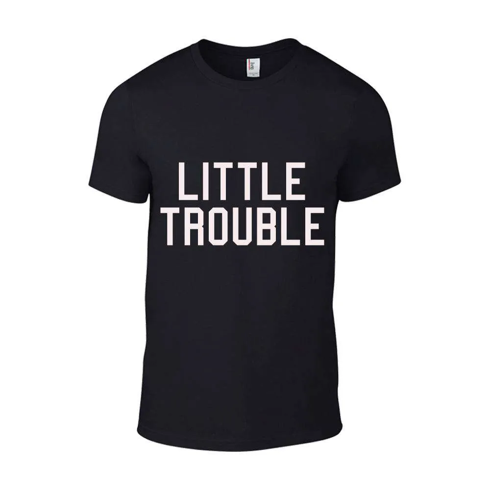 Big Trouble/Little Trouble Adult & Kid Matching Tees (MRK X)