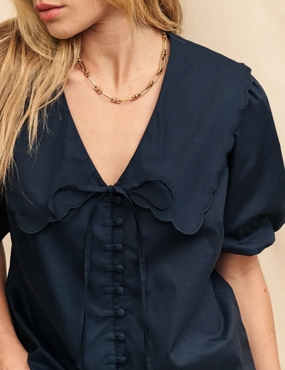 Black Birdie Blouse