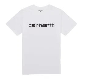 Carhartt T-shirt manica corta da uomo S/S Script I031047 00A bianco