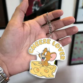 Cheese Lover Jerry Acrylic Keychain