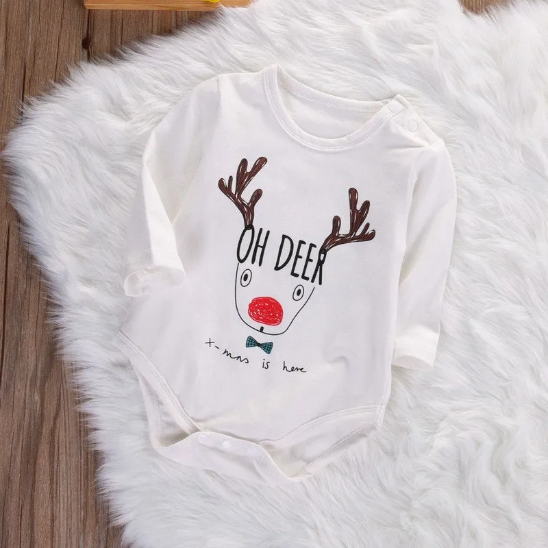 Christmas Romper Deer Jumpsuit