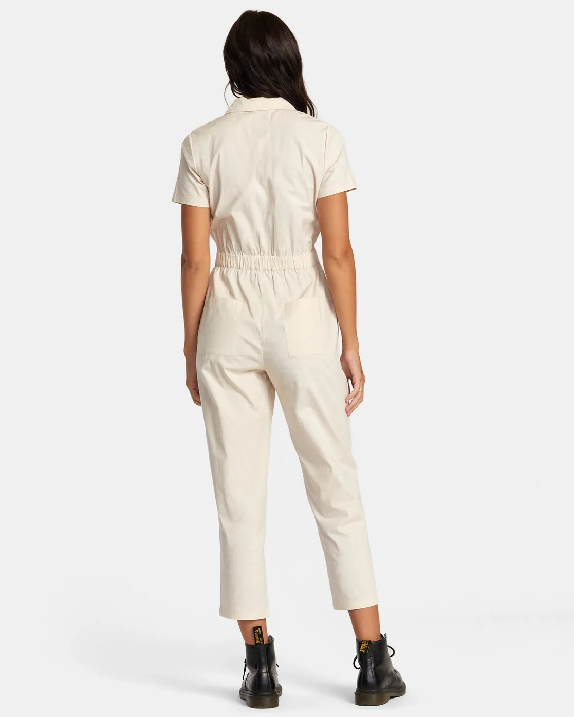 Dayshift Collection Jumpsuit - Latte