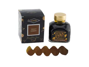 Diamine Tobacco Sunburst Ink Bottle, 80ml., Crystal