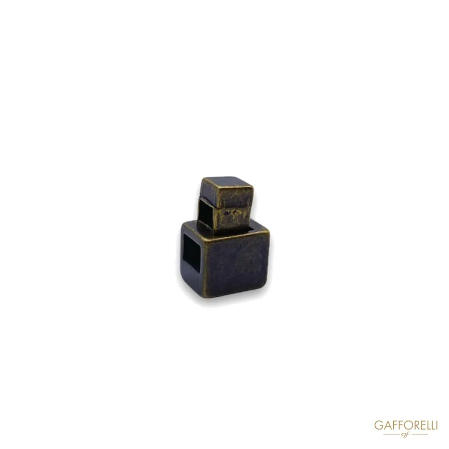 Dorma Square Cord Stopper in Antiqued Brass 2695 - Gafforelli Srl