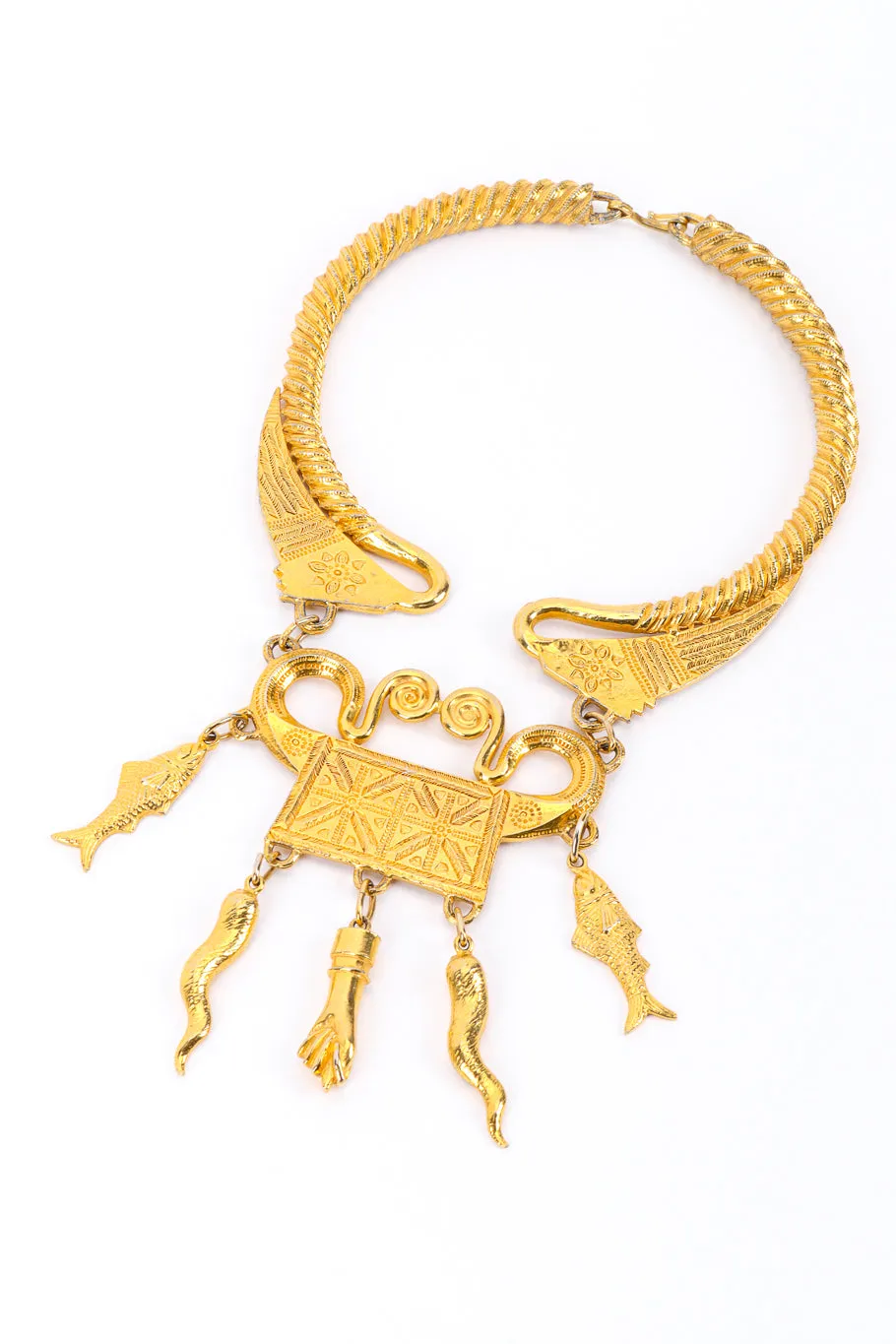 Etruscan Revival Amulet Necklace