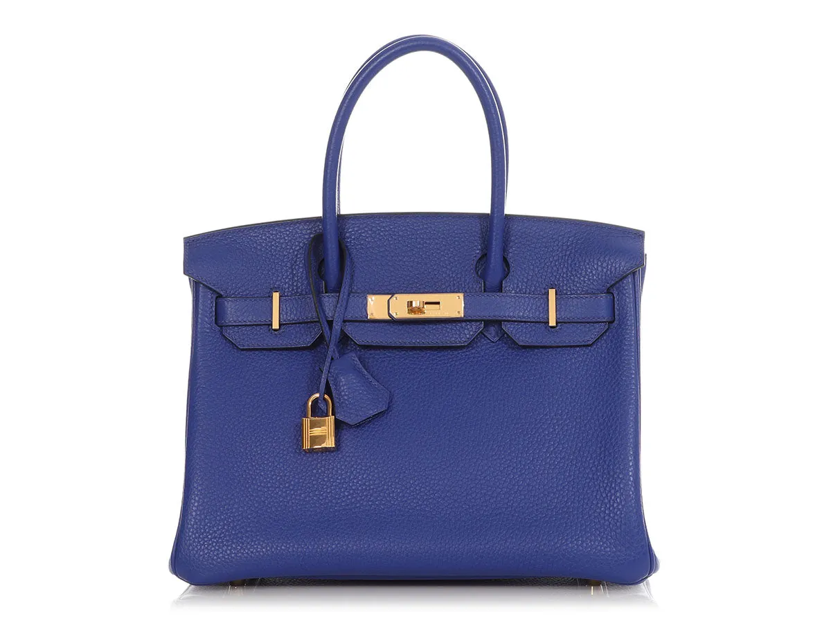 Hermès Bleu Electrique Clémence Birkin 30