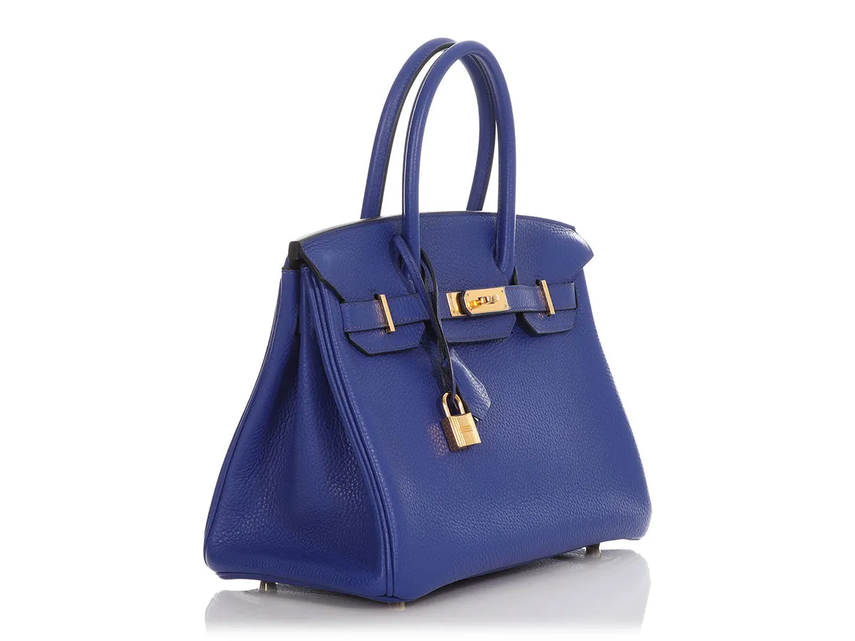 Hermès Bleu Electrique Clémence Birkin 30