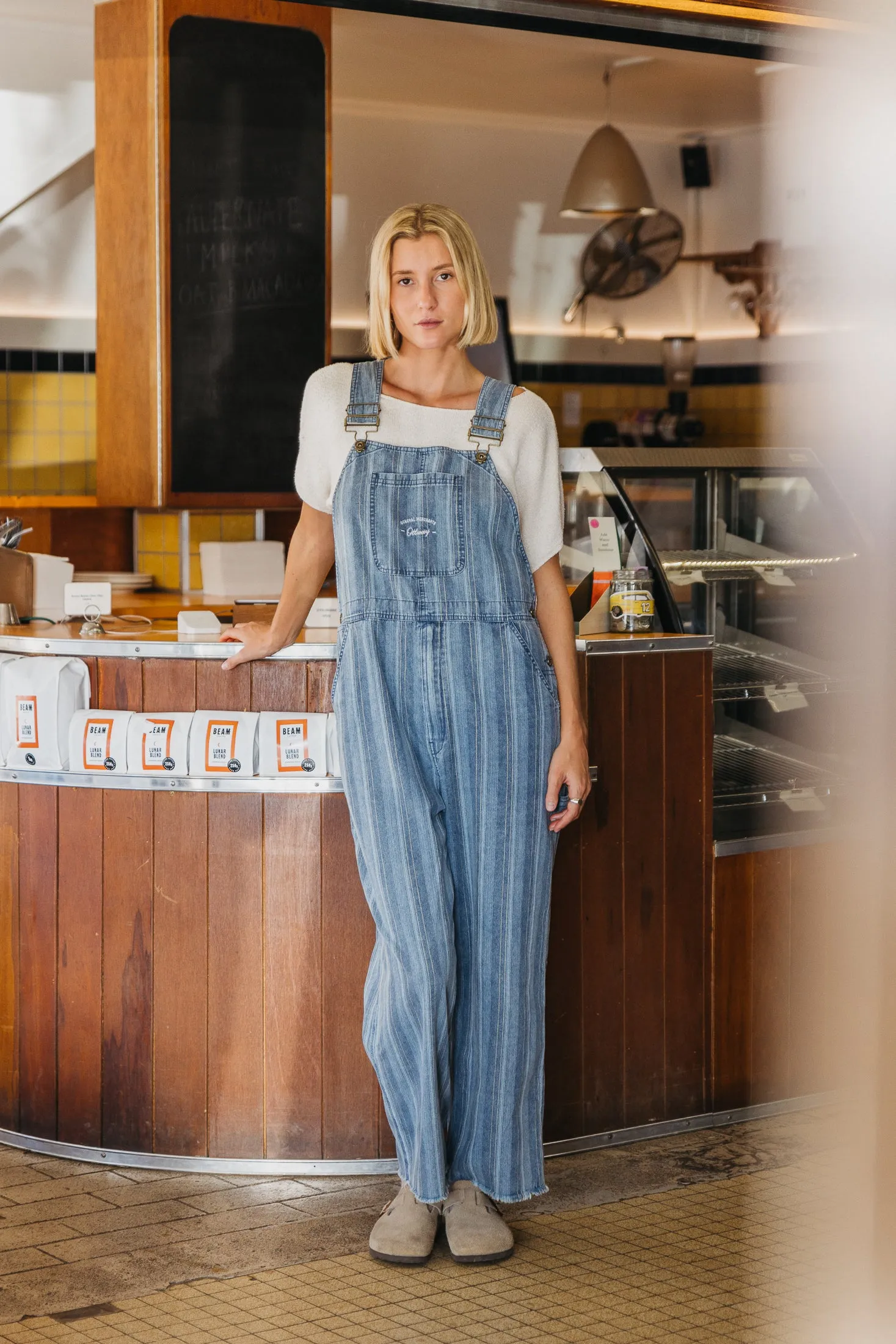 Jagger - Washed Denim Overalls