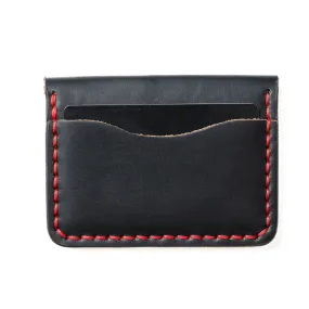 Leather 5 Card Wallet - Black