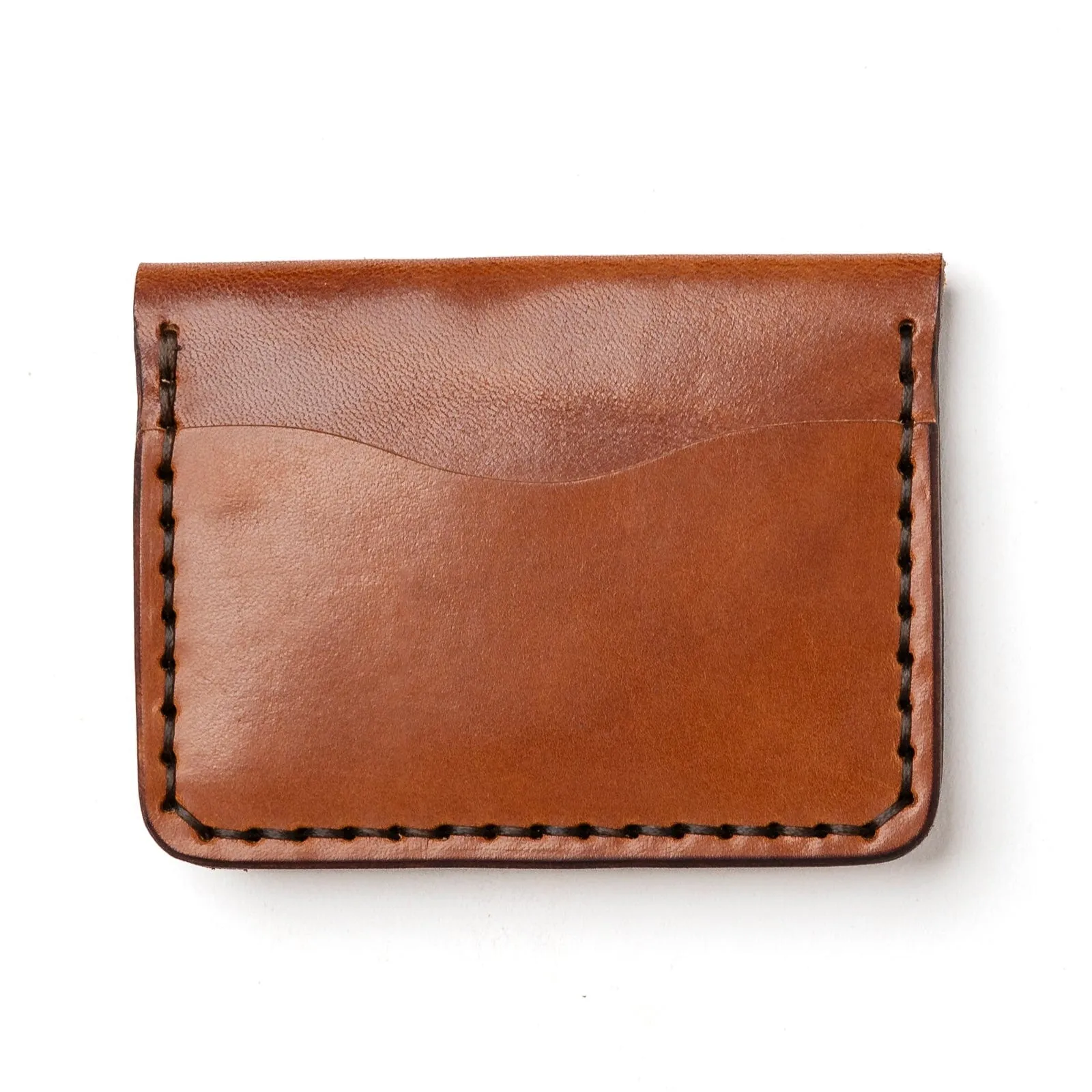 Leather 5 Card Wallet - Whiskey