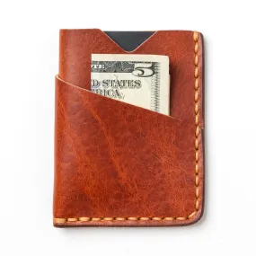 Leather Front Pocket Wallet - English Tan