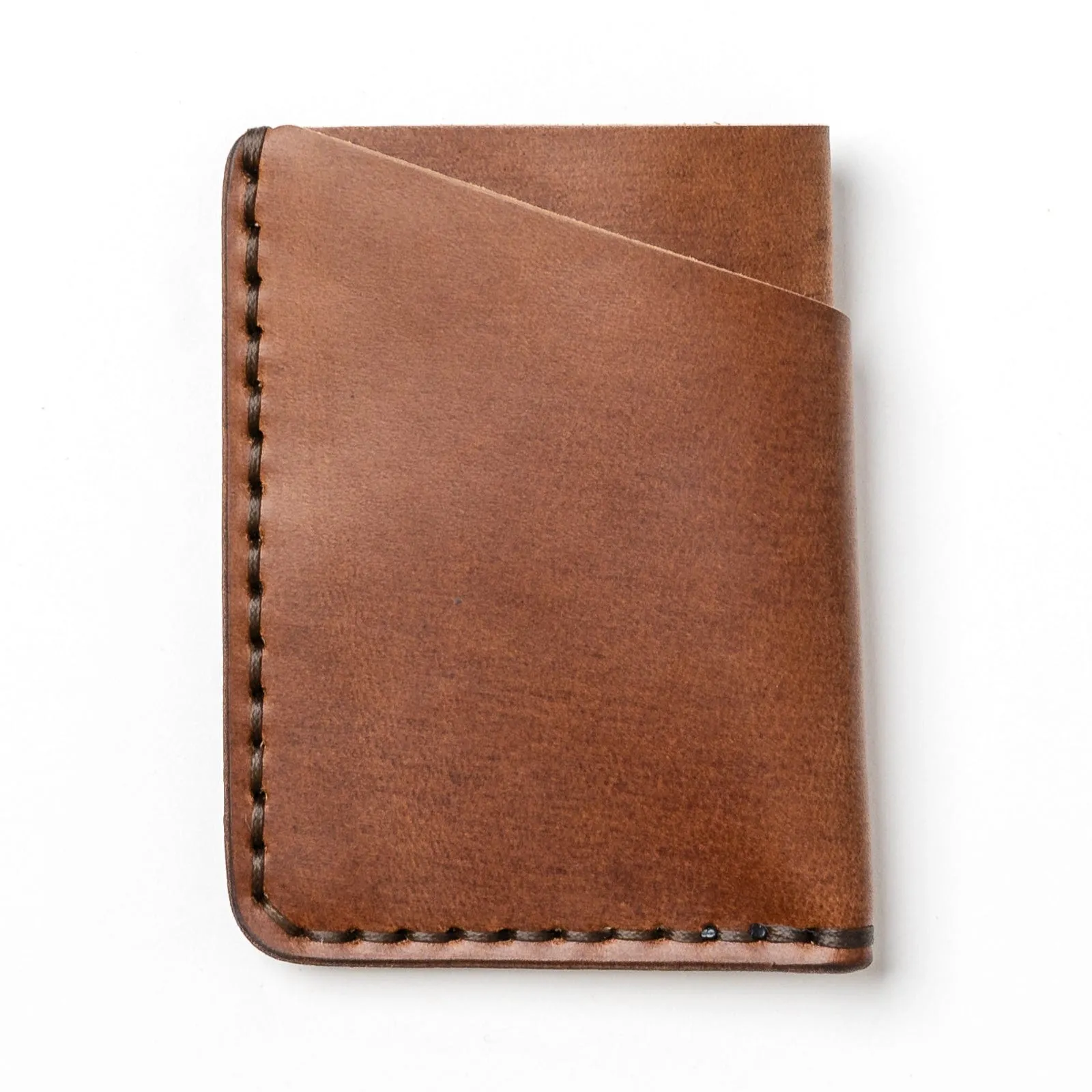 Leather Front Pocket Wallet - Natural