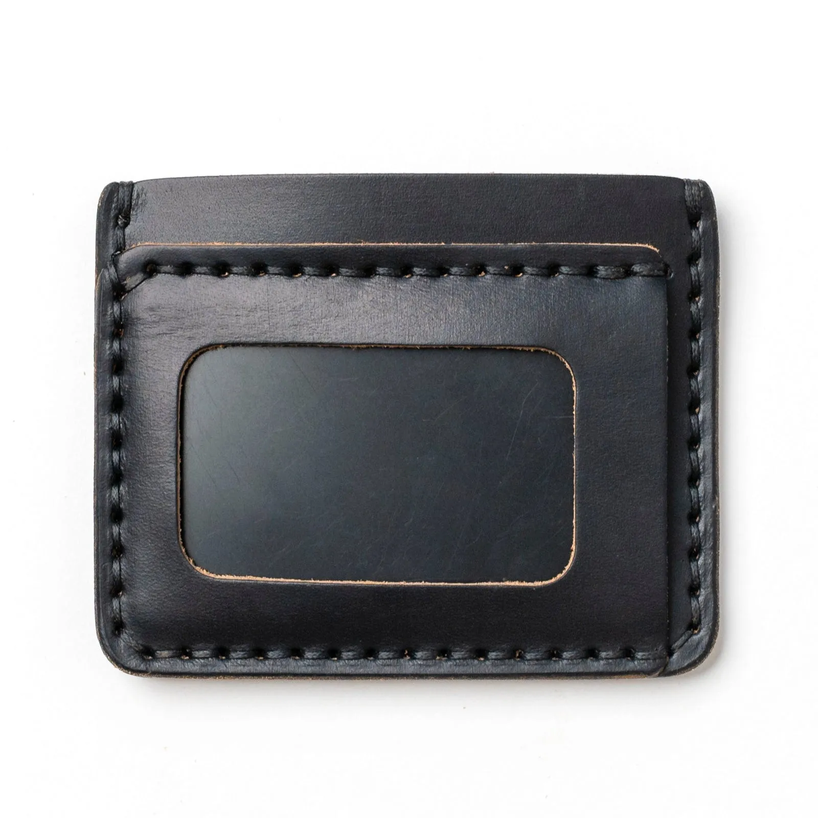 Leather ID Wallet - Black