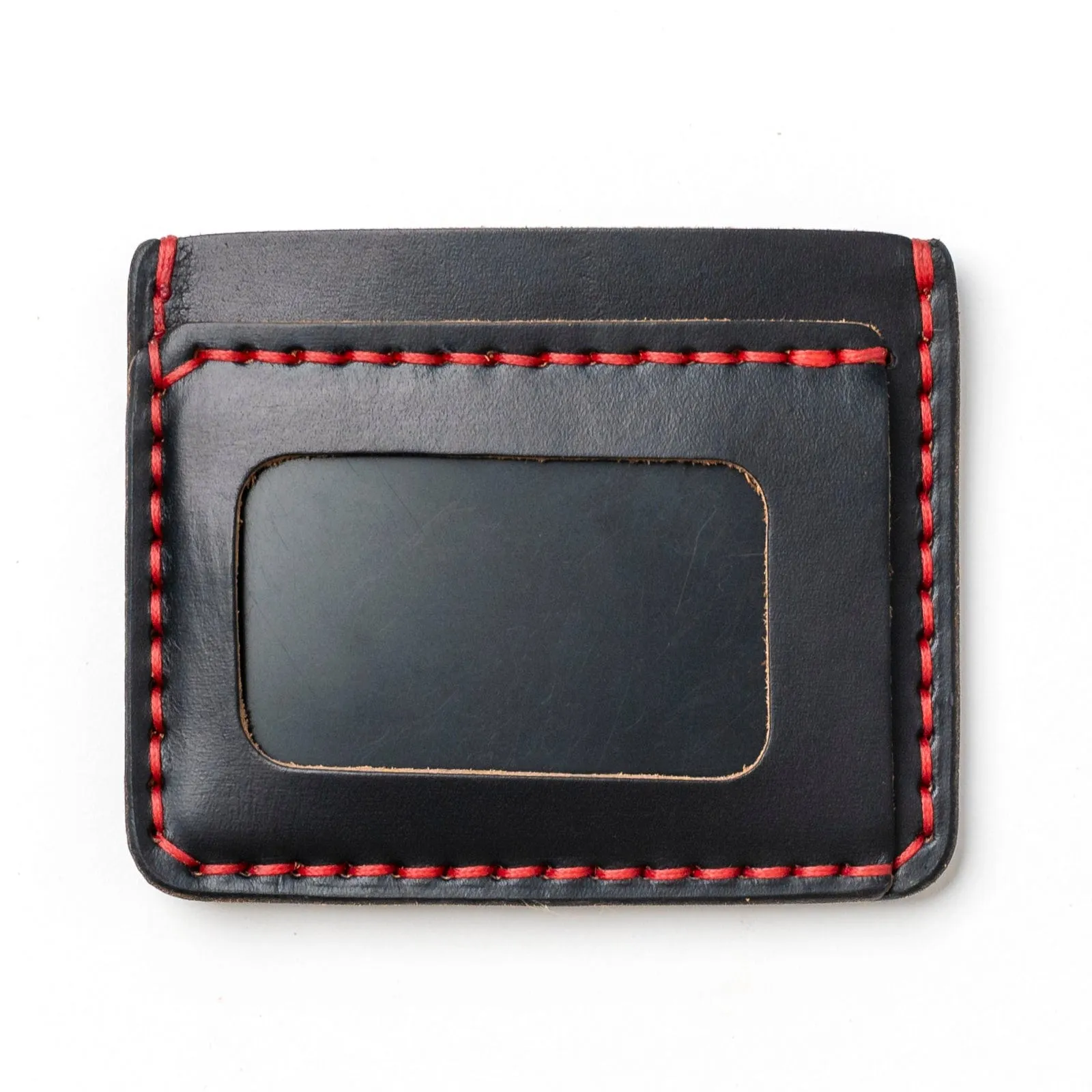 Leather ID Wallet - Black