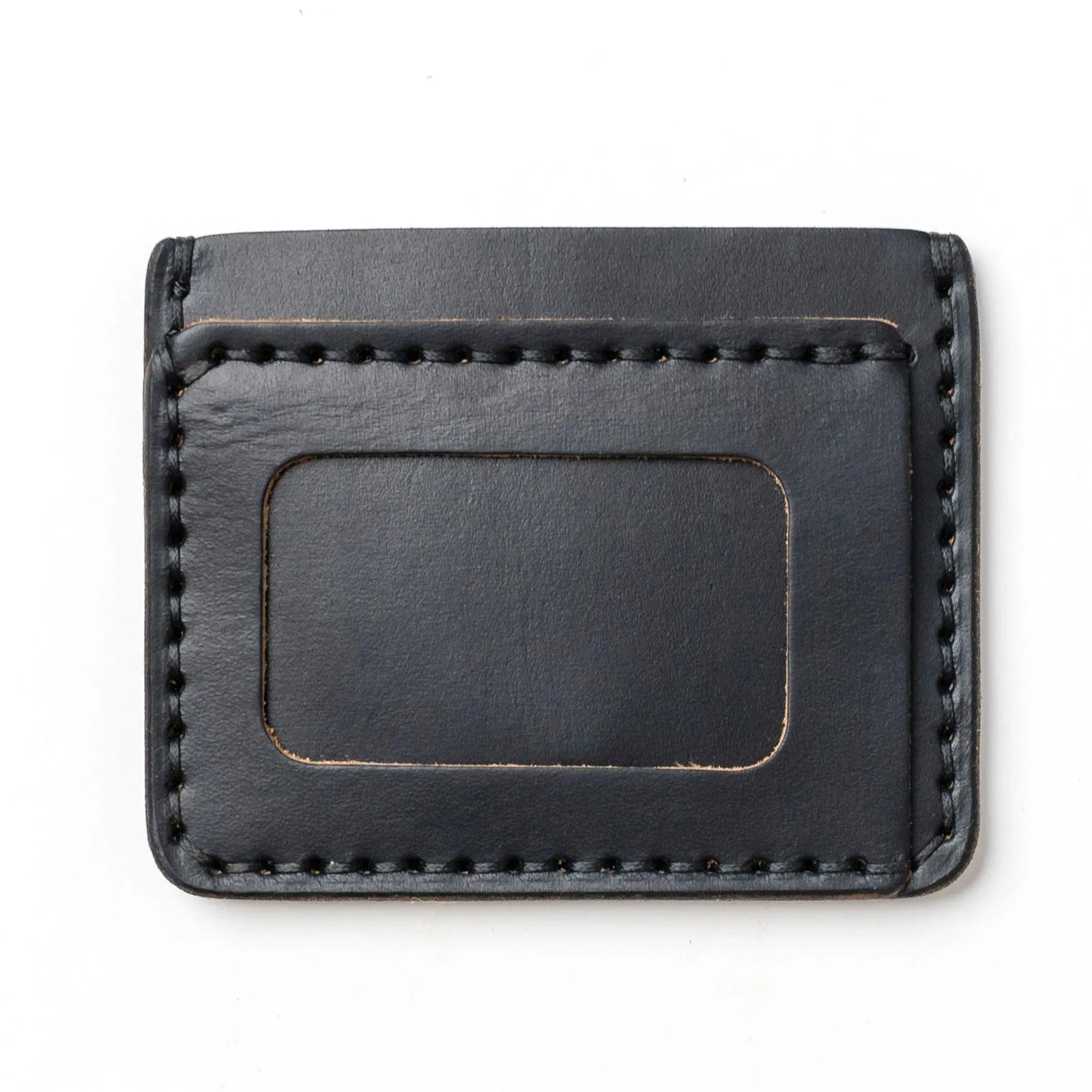 Leather ID Wallet - Black