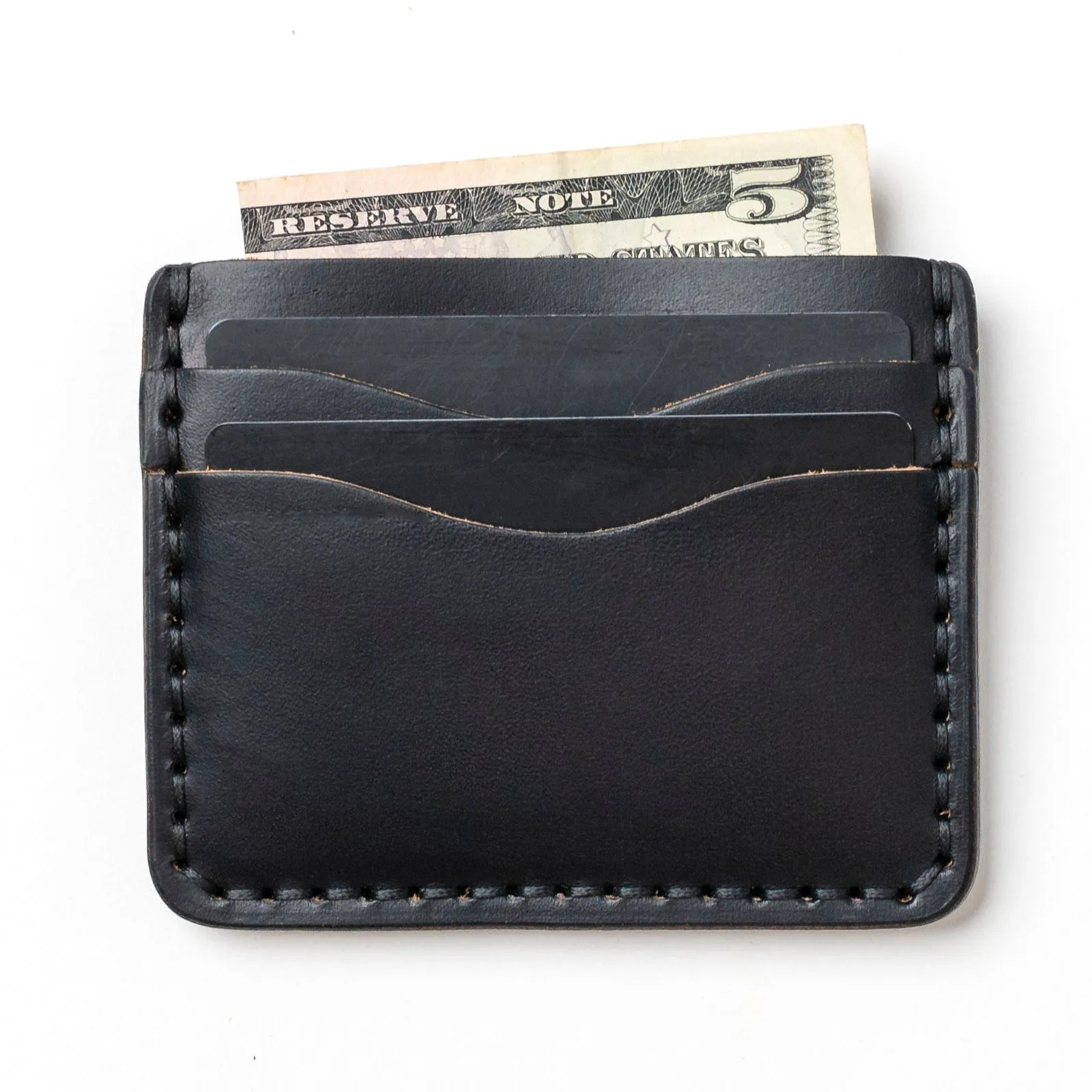 Leather ID Wallet - Black