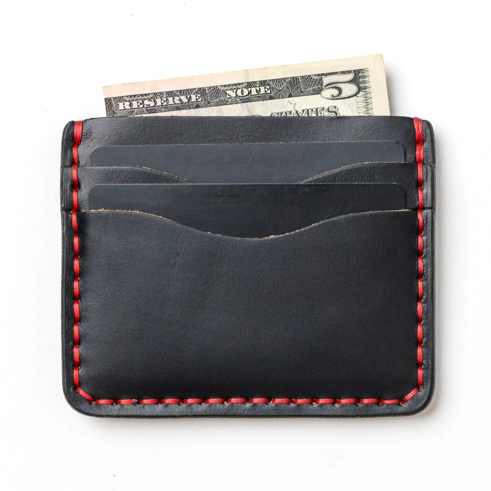 Leather ID Wallet - Black