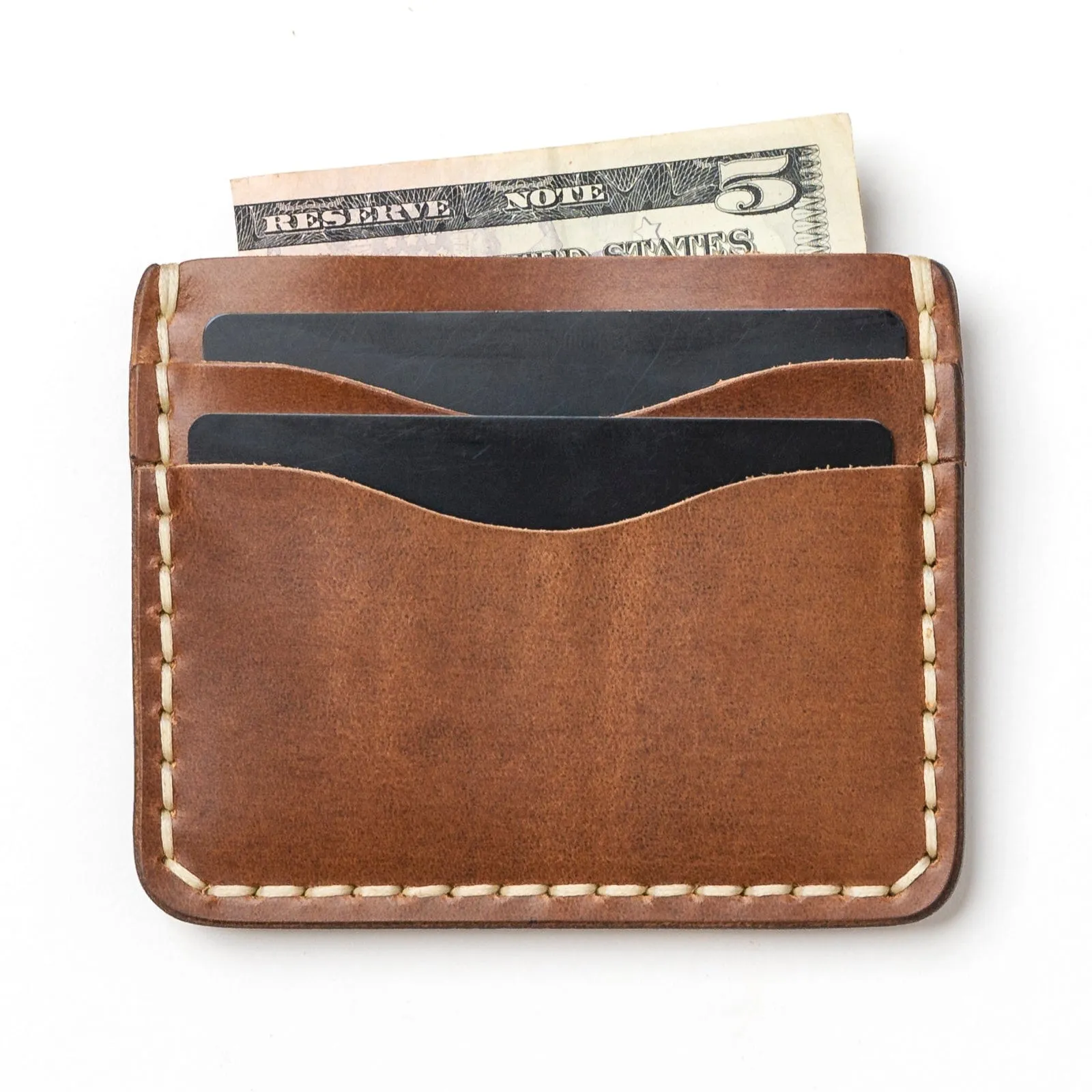 Leather ID Wallet - Natural