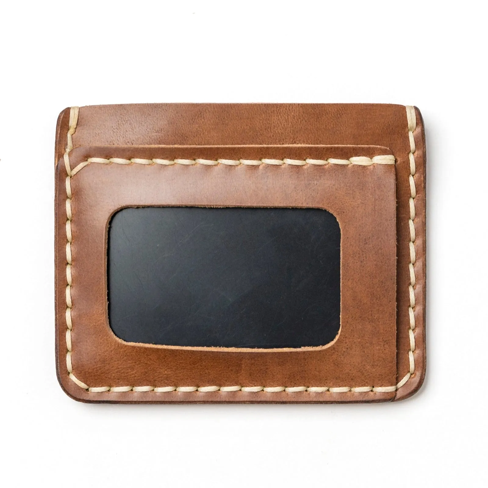 Leather ID Wallet - Natural