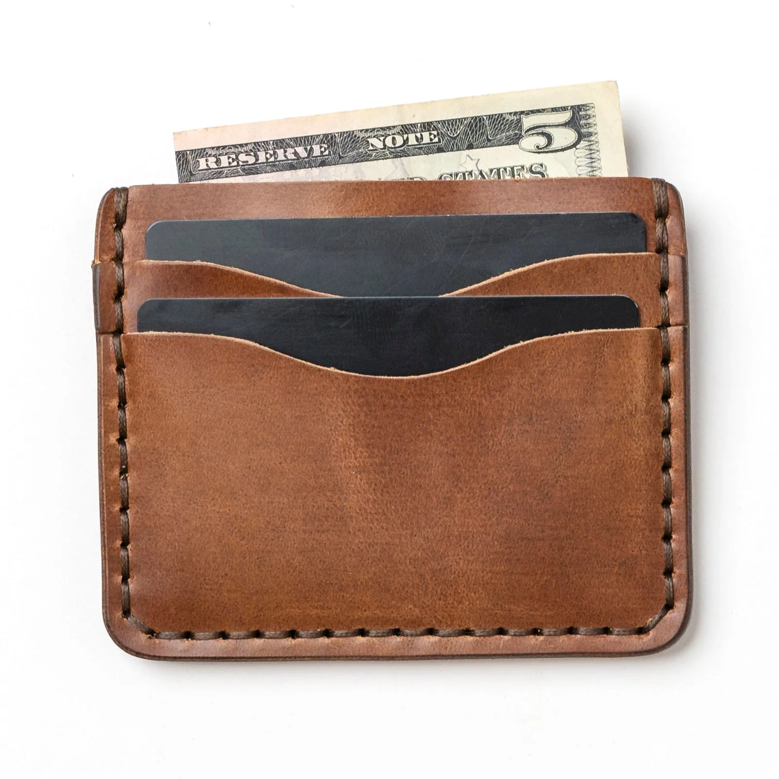 Leather ID Wallet - Natural