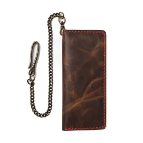 Leather Long Wallet - Heritage Brown