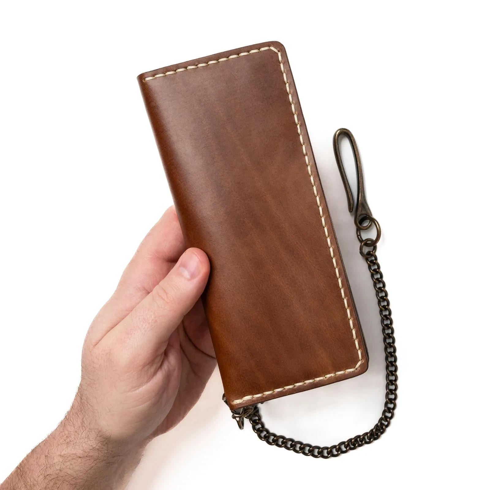 Leather Long Wallet - Natural