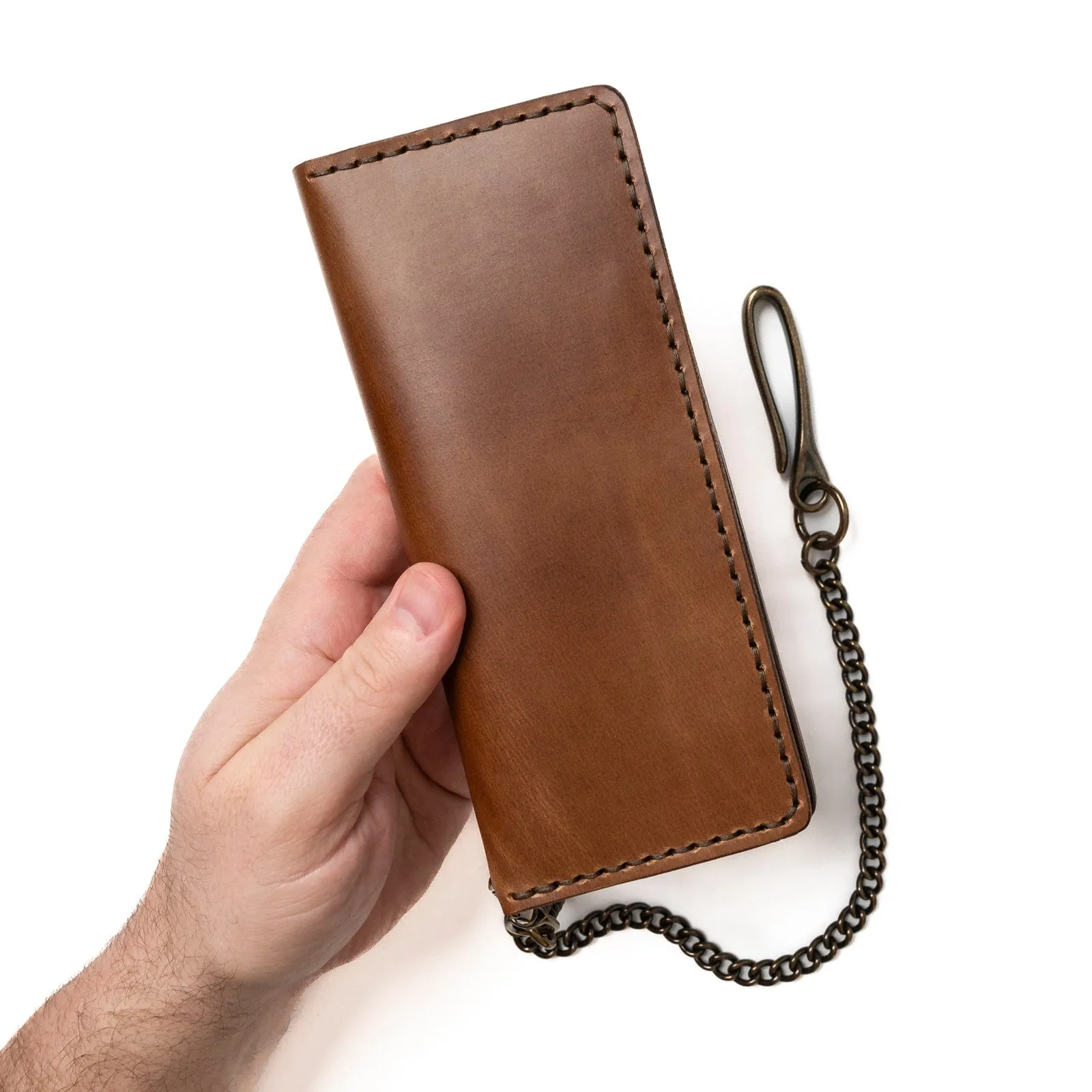 Leather Long Wallet - Natural