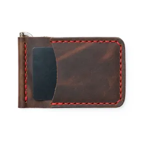 Leather Money Clip Wallet - Heritage Brown