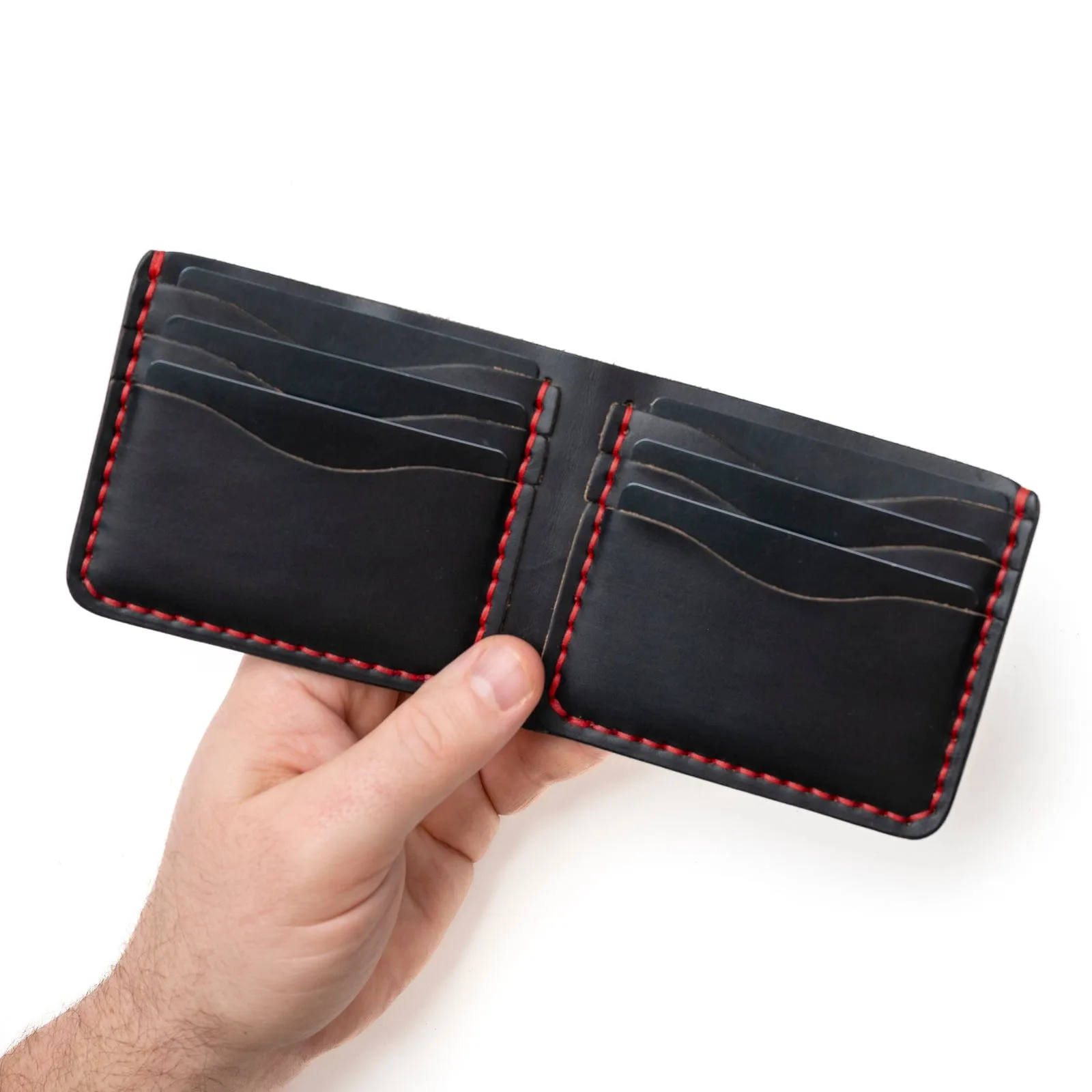 Leather Traditional Wallet - Black