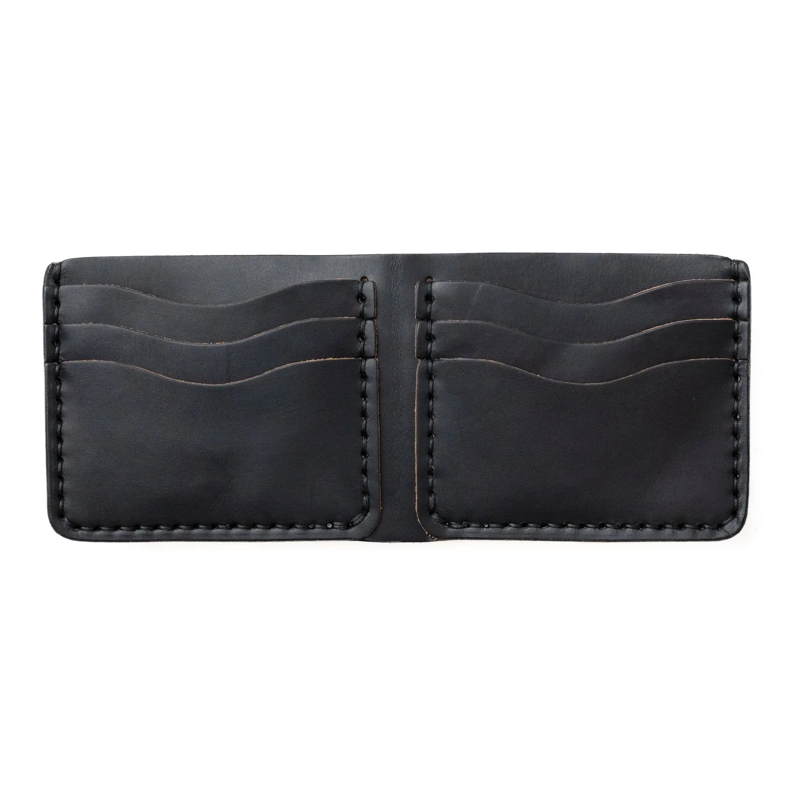 Leather Traditional Wallet - Black