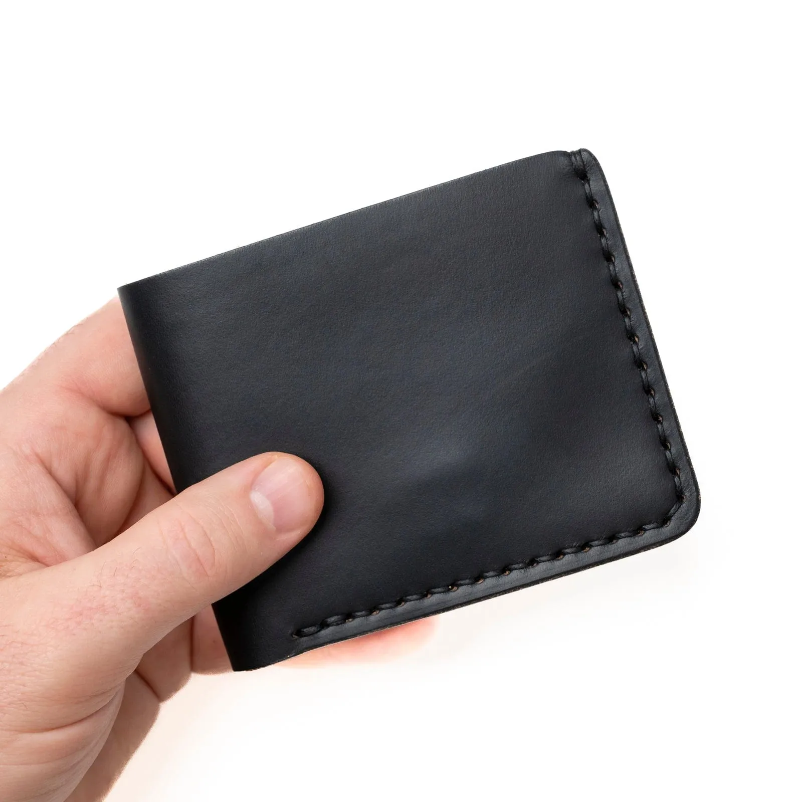 Leather Traditional Wallet - Black