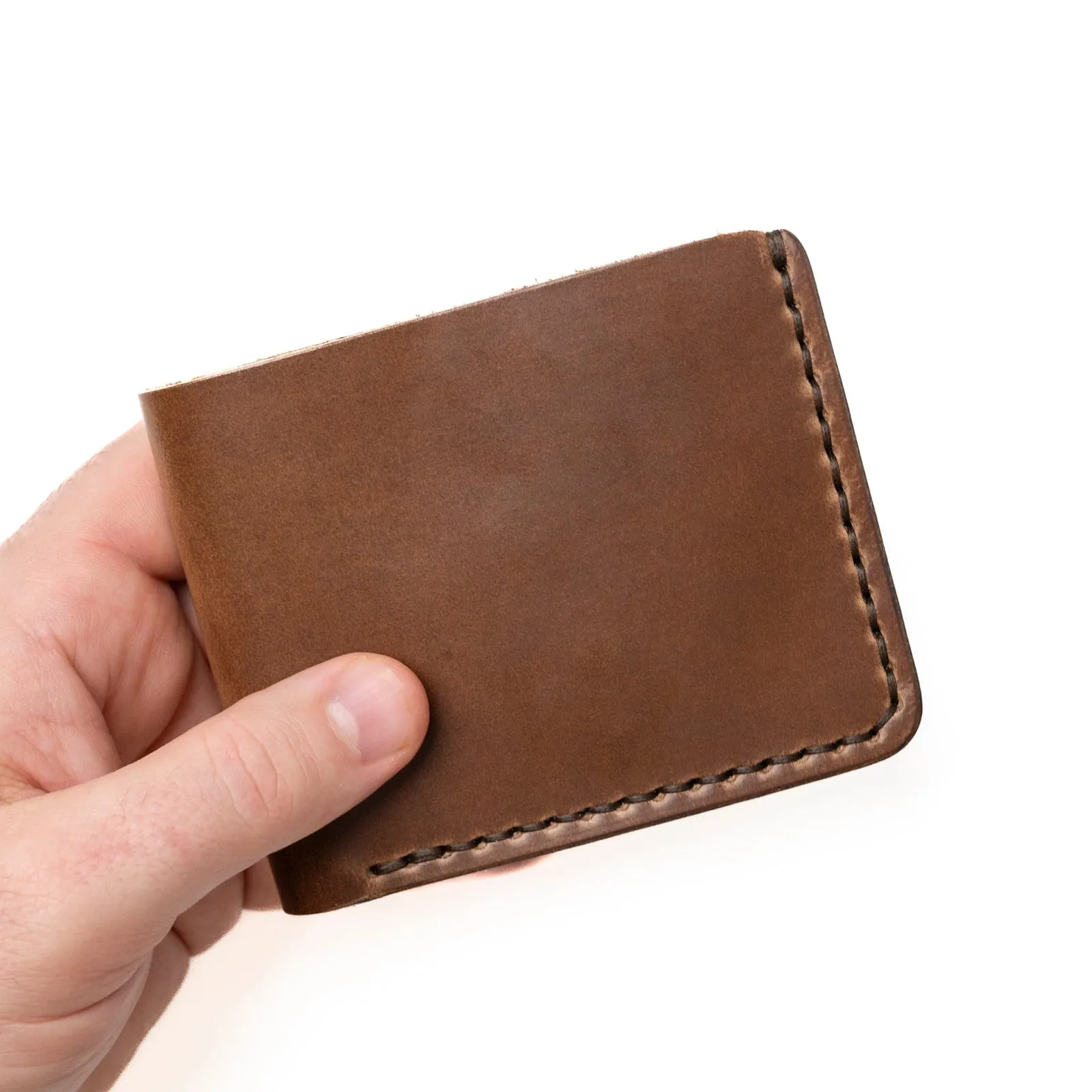 Leather Traditional Wallet - Natural