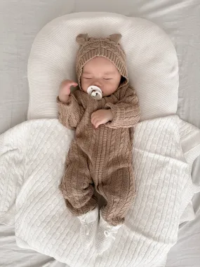 Luna   Luca Baby Bear Jumpsuit | Acorn