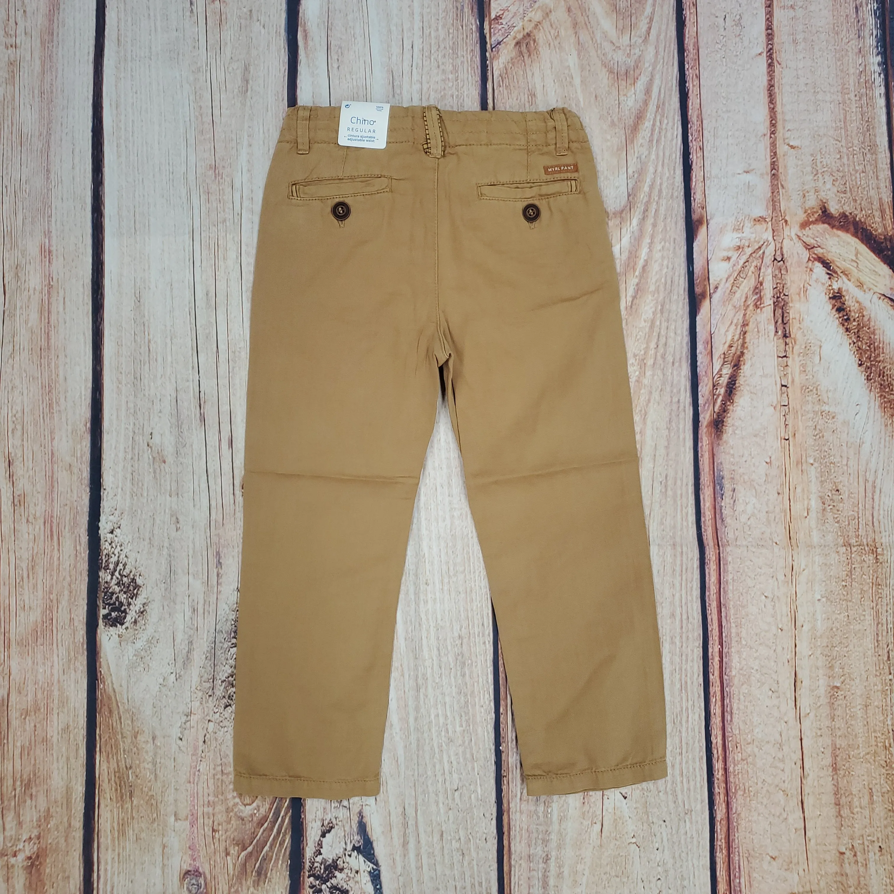 Mayoral Khaki Linen Twill Pants