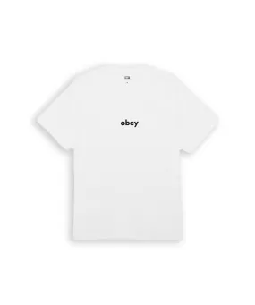 Obey Lower Case 2 White T-Shirt