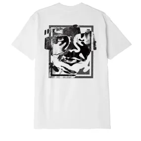 Obey maglietta manica corta da uomo Torn Icon Face 165263406 bianco