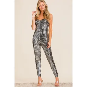 Silver Paillete Jumpsuit