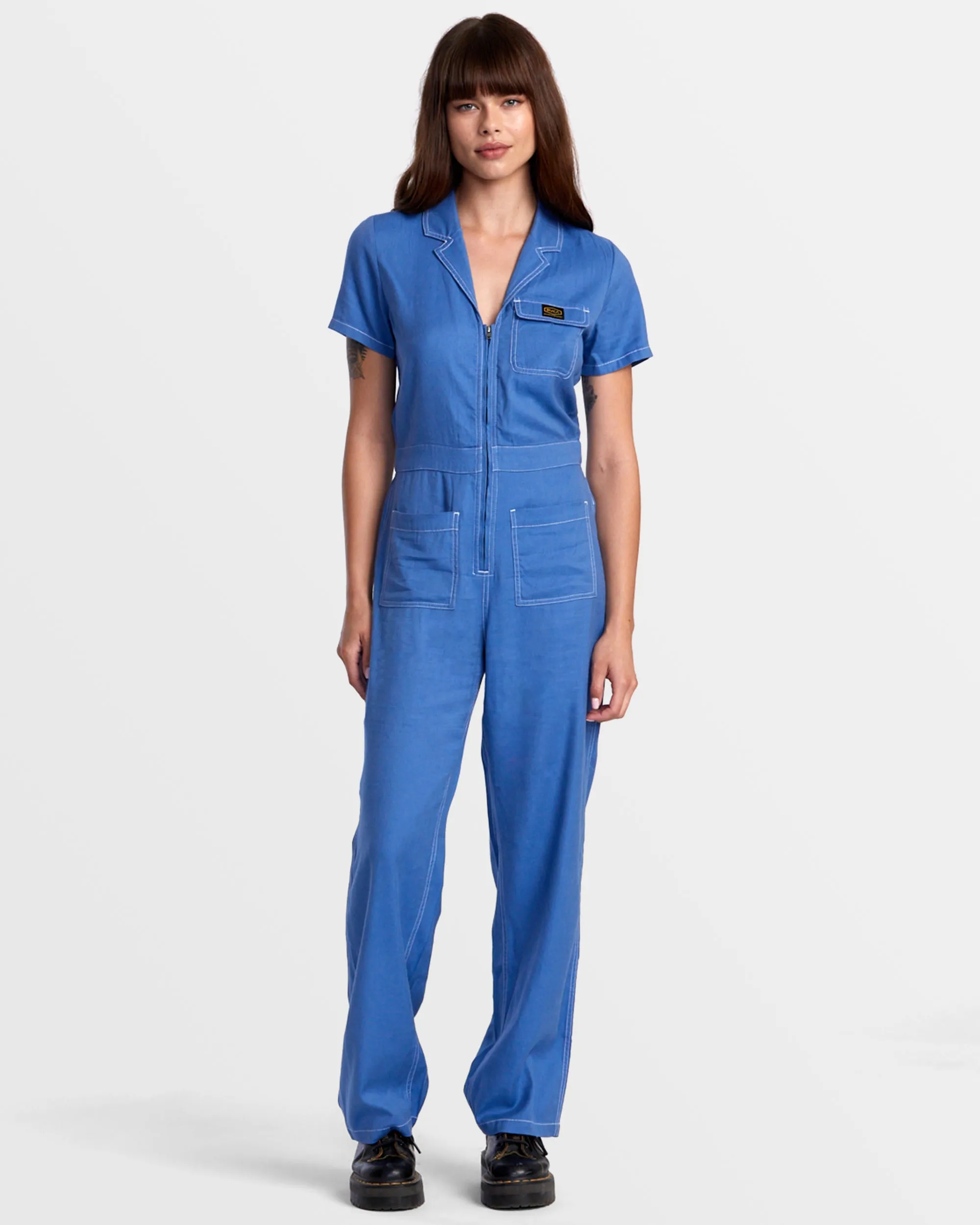 Spring Shift Workwear Jumpsuit - Federal Blue