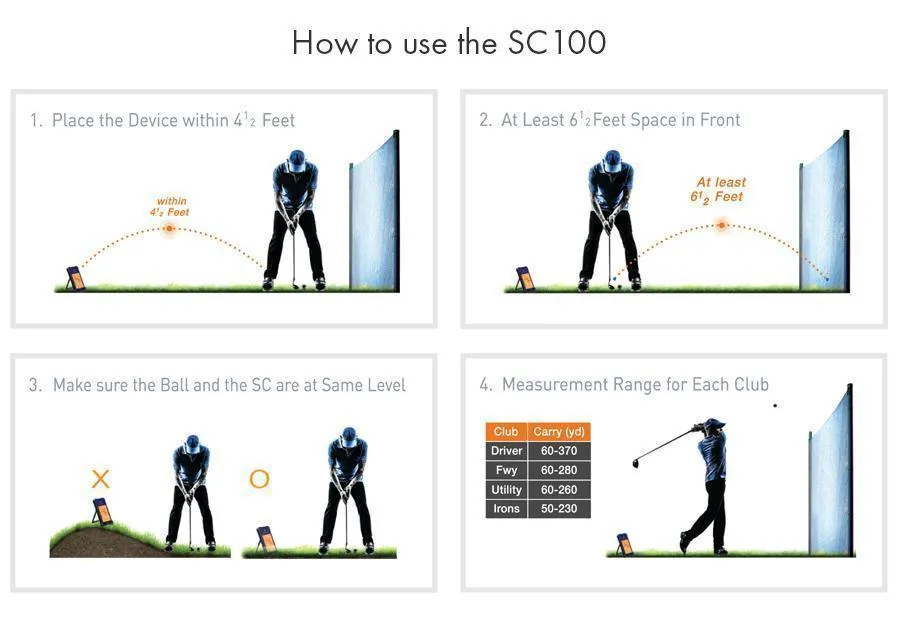 Swing Caddie SC100 Golf Launch Monitor