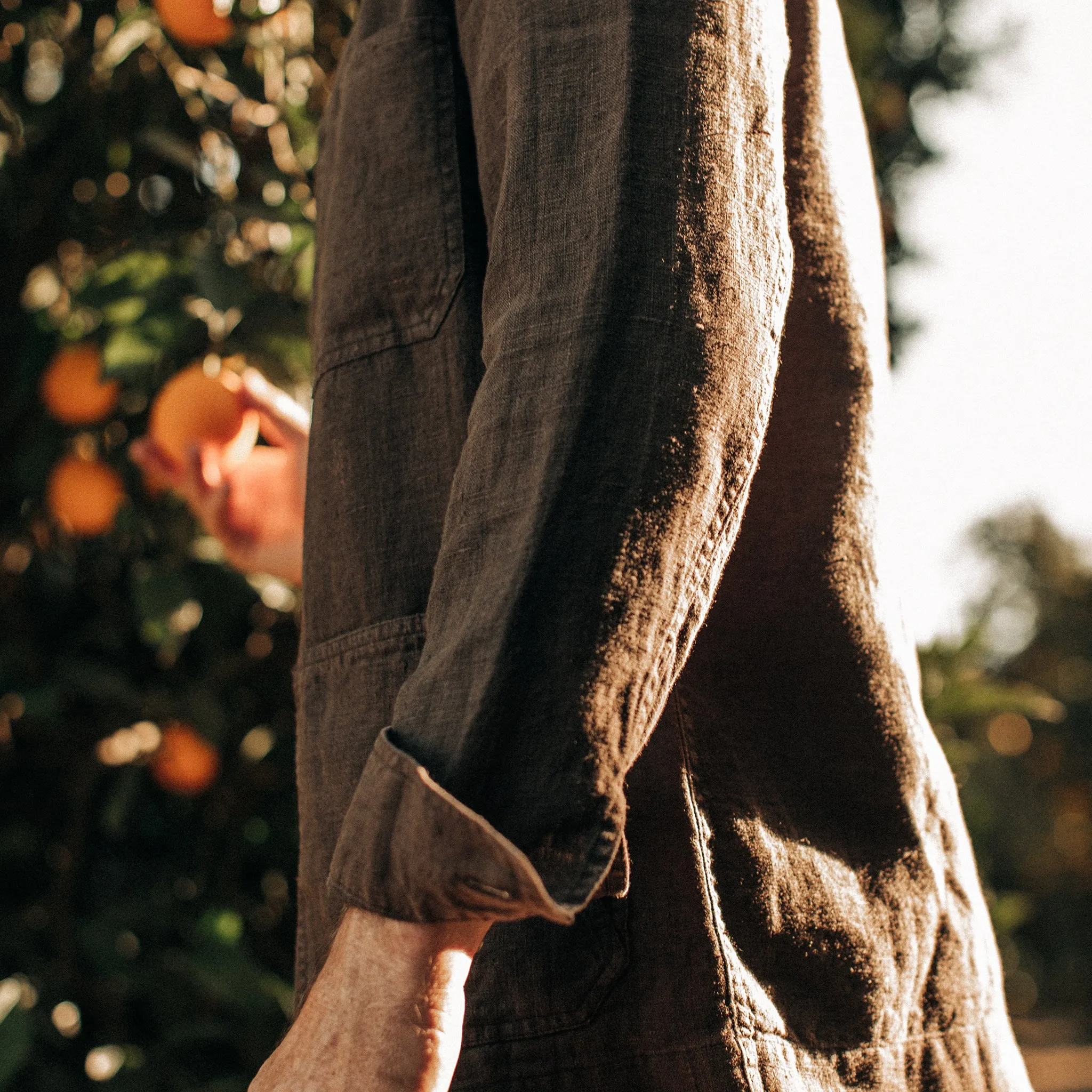 The Ojai Jacket in Espresso Hemp