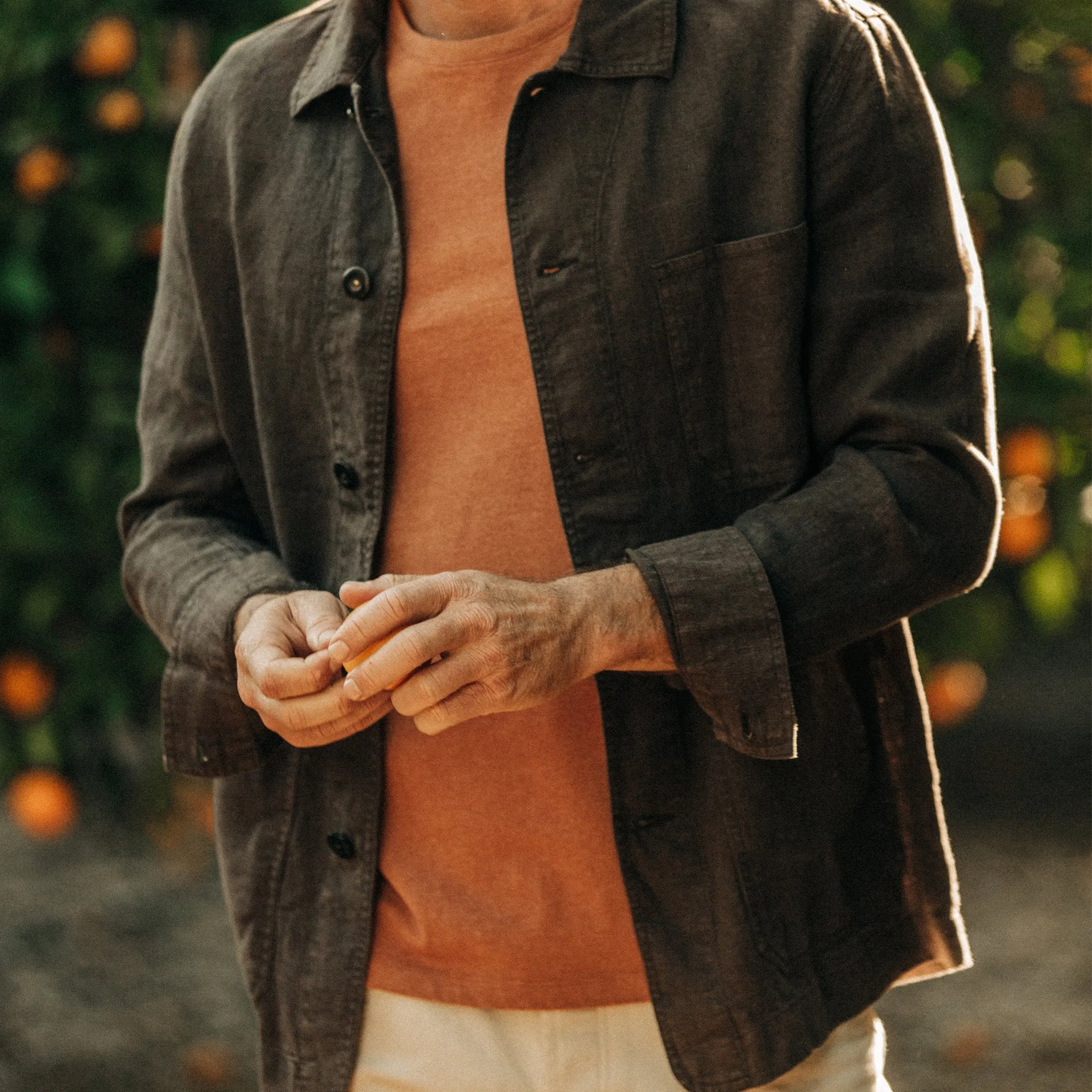 The Ojai Jacket in Espresso Hemp