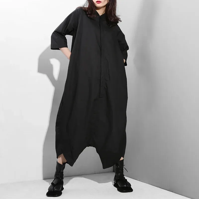 Women's Casual Black Jumpsuit Rompers